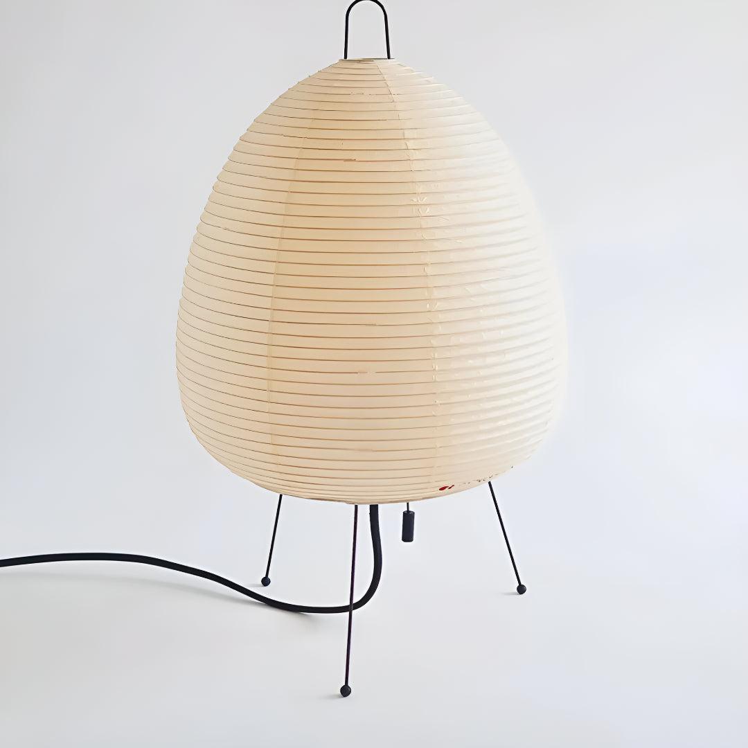 Akari Table Lamp for Ambient Lighting with Rice Paper Shade