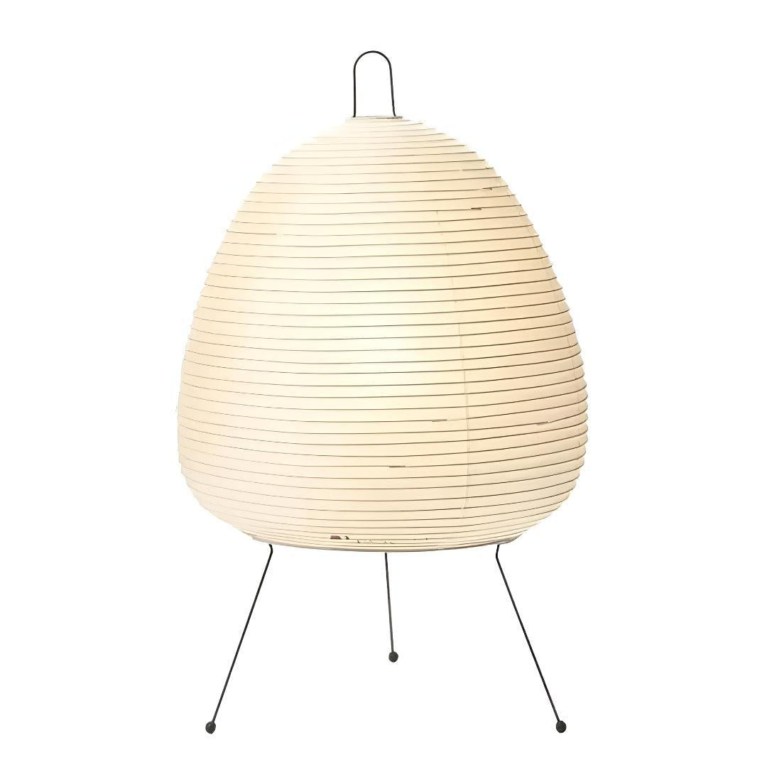 Akari Table Lamp for Ambient Lighting with Rice Paper Shade