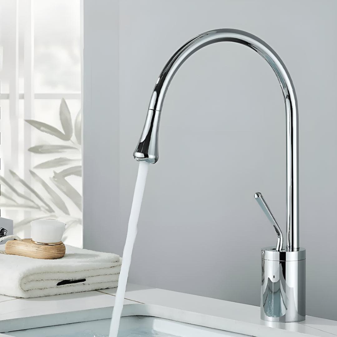 Bathroom Mixer Tap With Tall Basin Spout