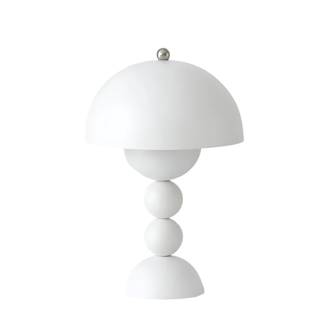 Cordless Nordic Table Lamp with Mushroom Design