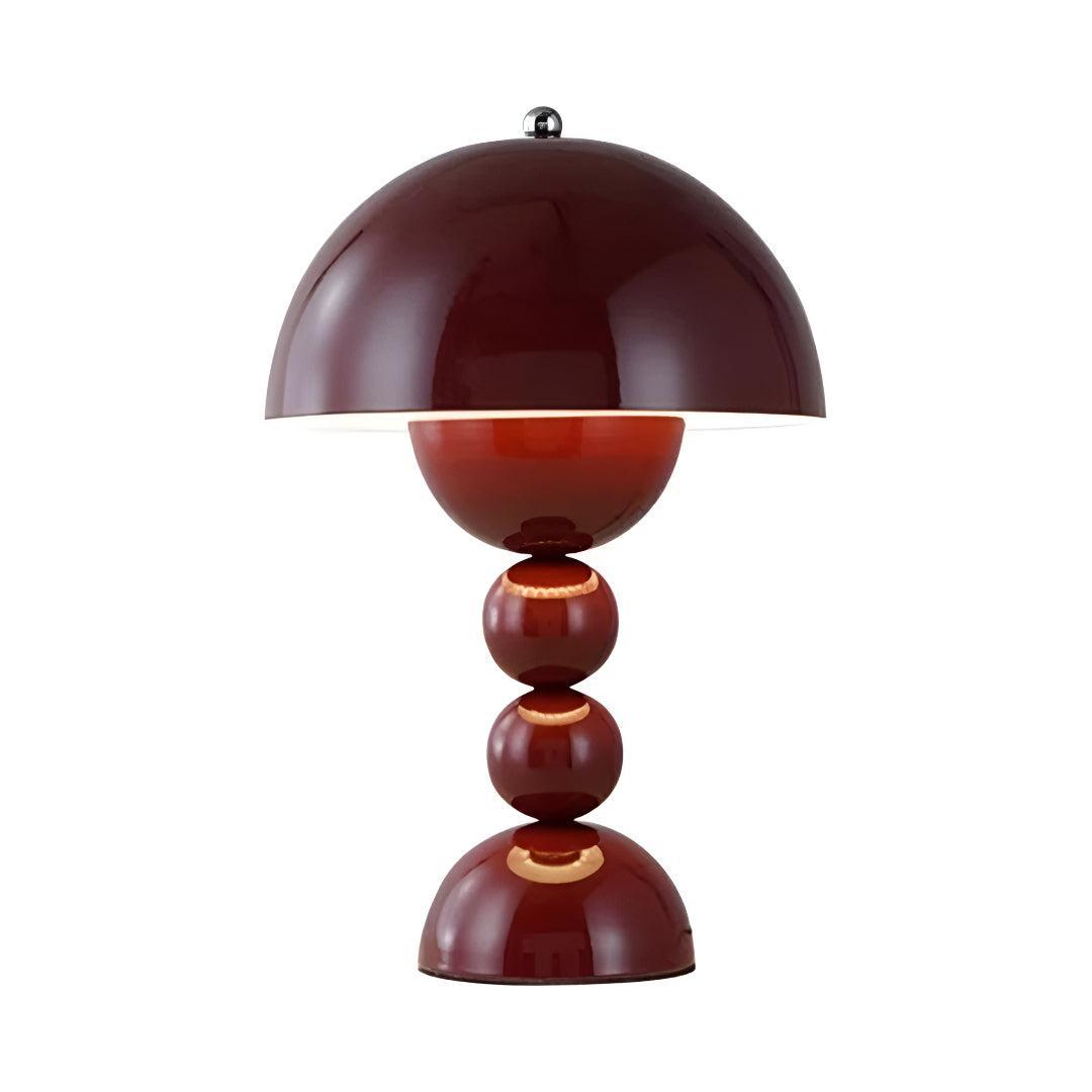 Cordless Nordic Table Lamp with Mushroom Design