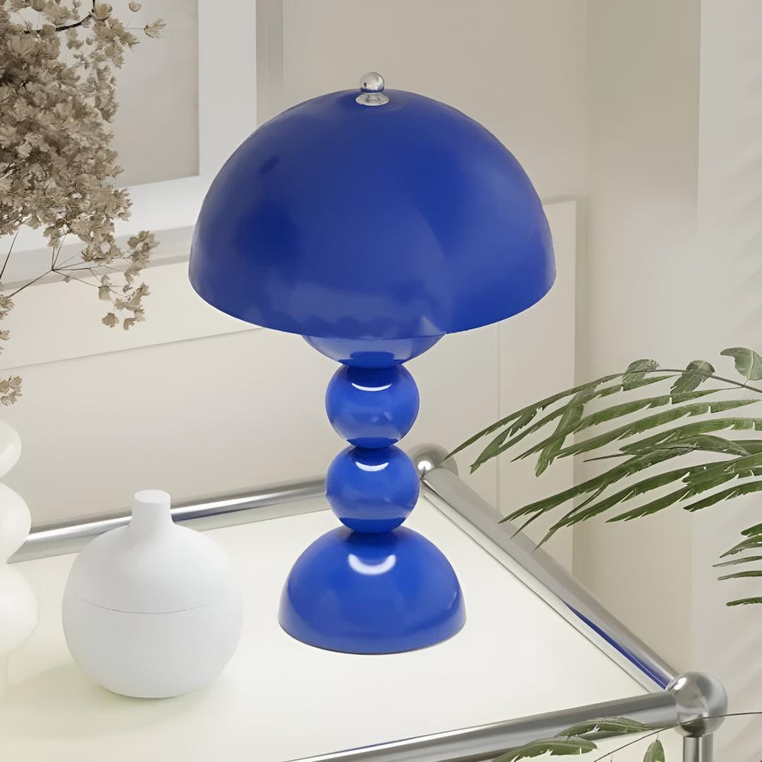 Cordless Nordic Table Lamp with Mushroom Design