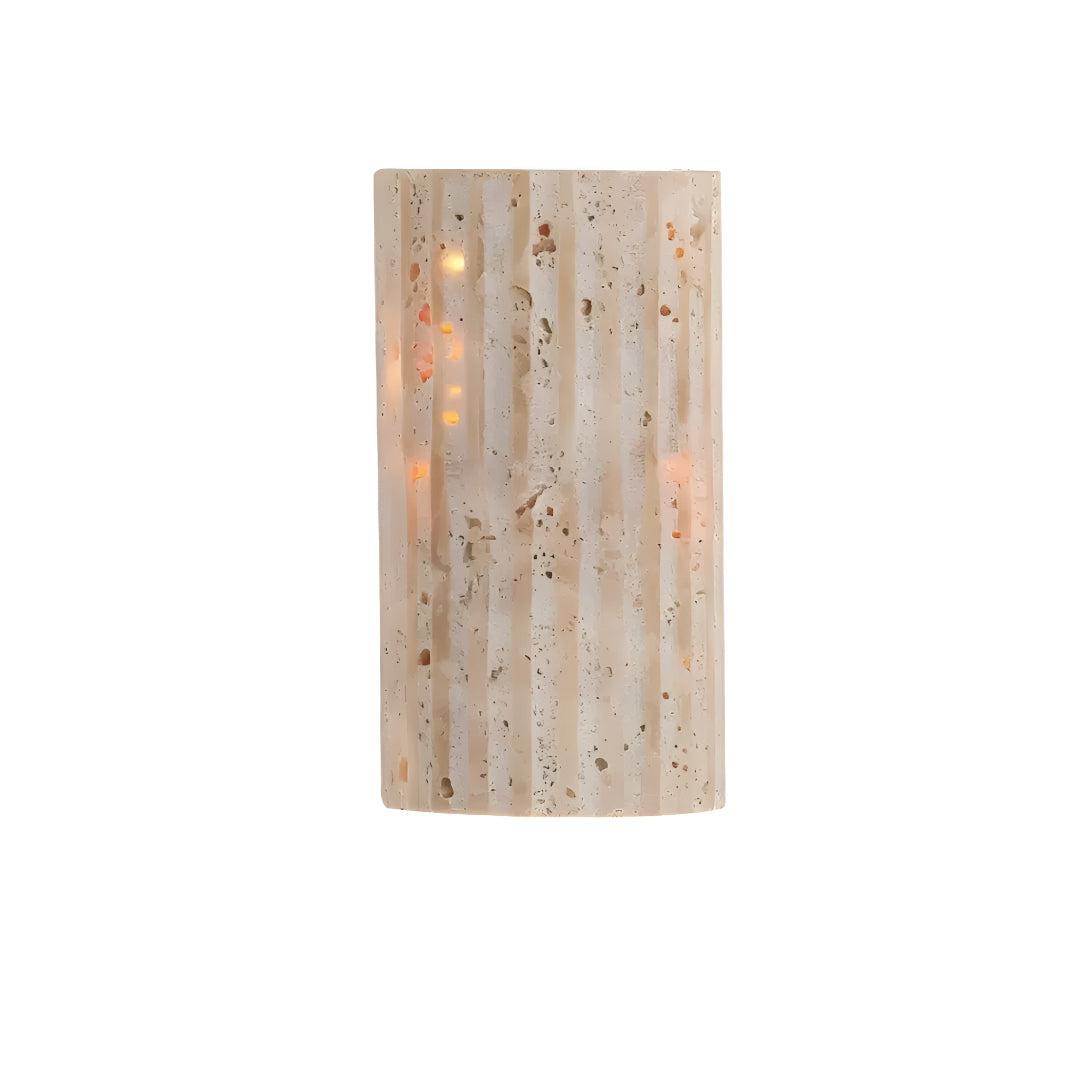LED Wall Sconce Light With Natural Stone Shade