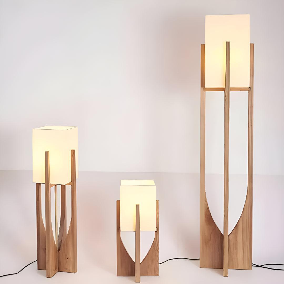 Minimalist Japanese Rustic Style Standing Lamp for Home Lighting