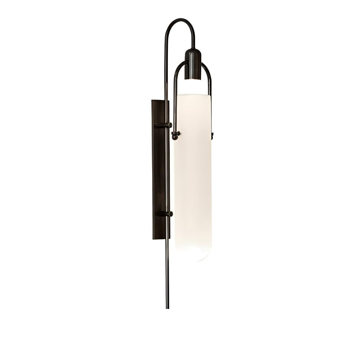 Modern Arc Design Wall Lamp Lighting With Frosted Glass Shade