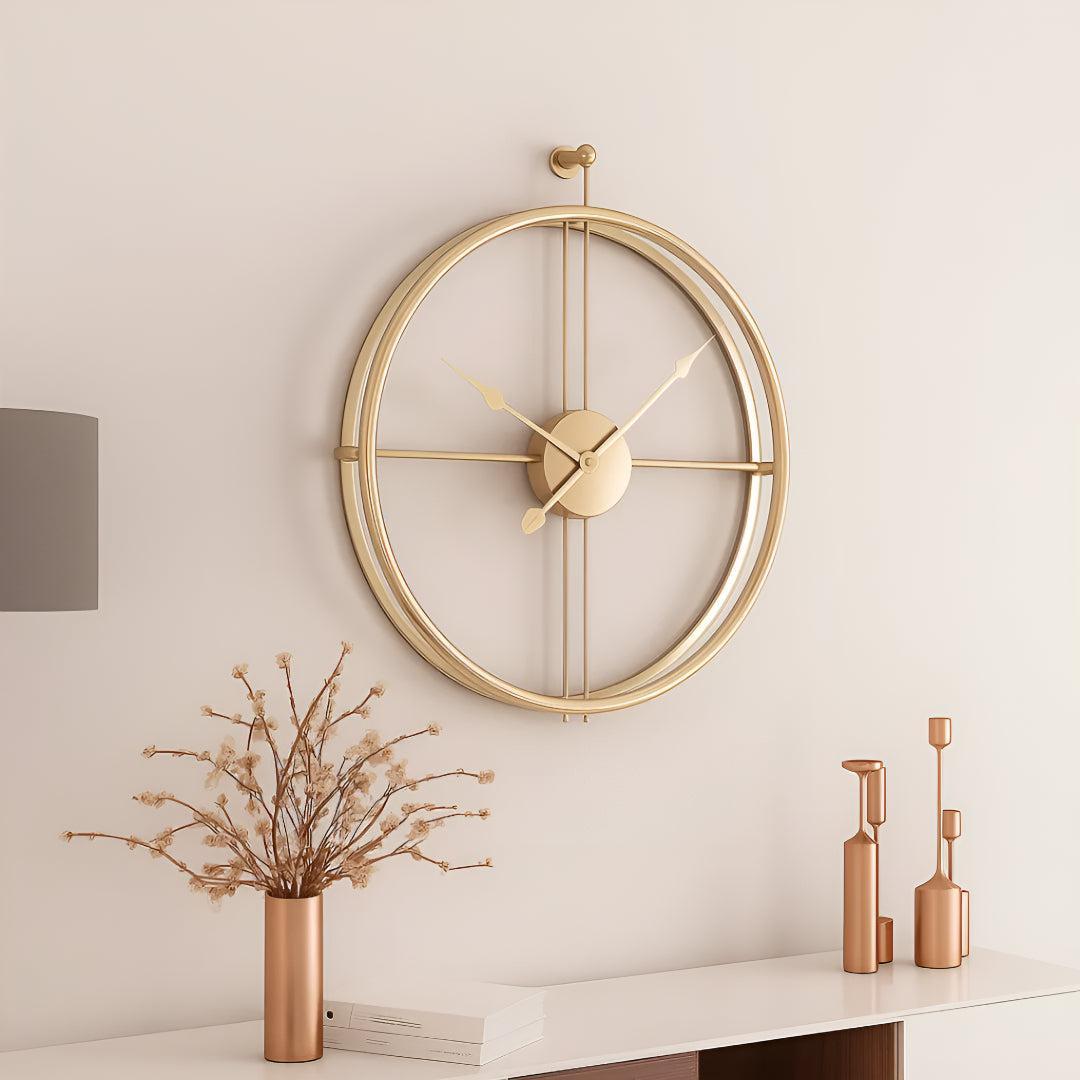 Modern Large Wall Clock with Minimalistic Silent Design
