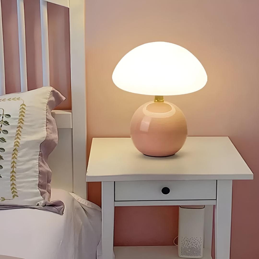 Mushroom Table Lamp with LED Ambient Light