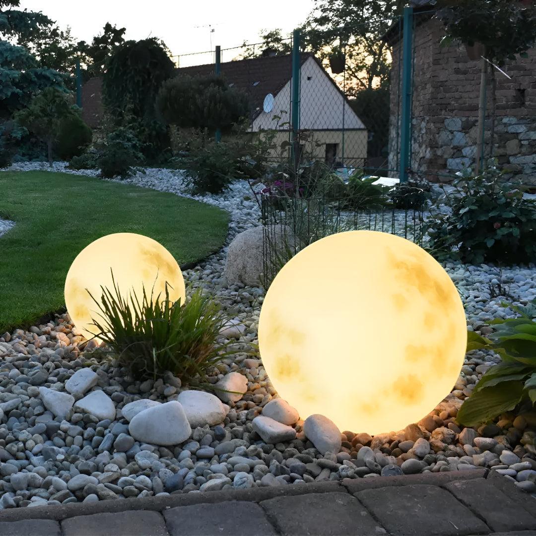 Outdoor Garden Lights with USB Rechargeable Moon Design