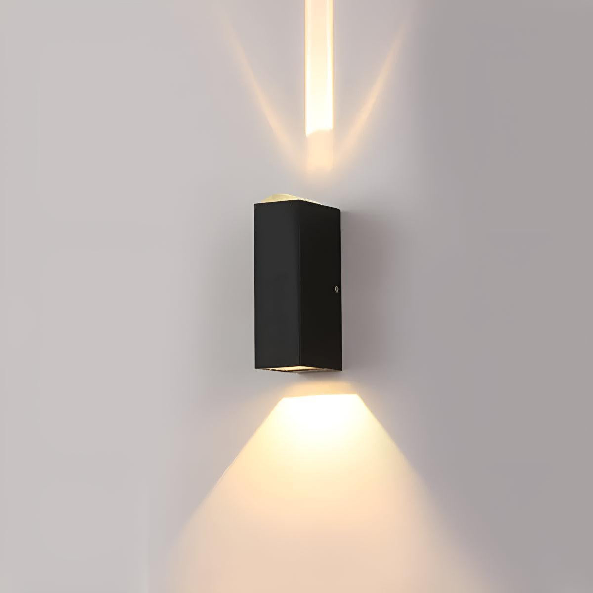 Outdoor Wall Light with Up Down Spotlight Lighting