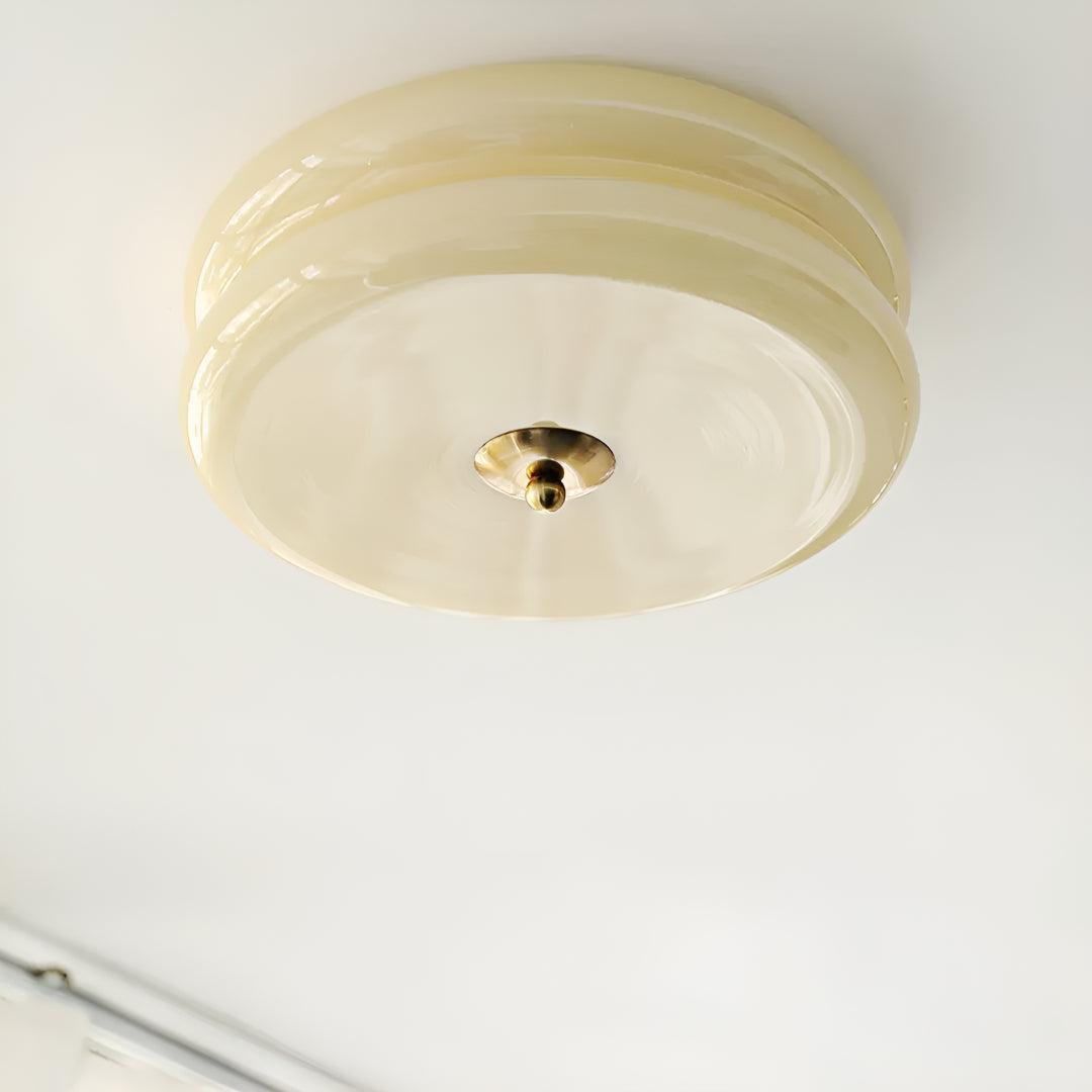Vintage Art Deco Flush Ceiling Light