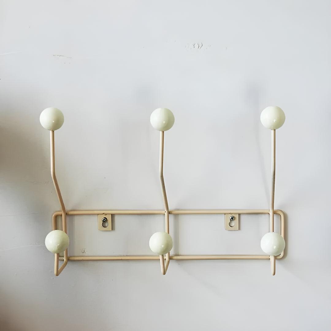 Vintage Wall Mounted Coat Rack With Hooks