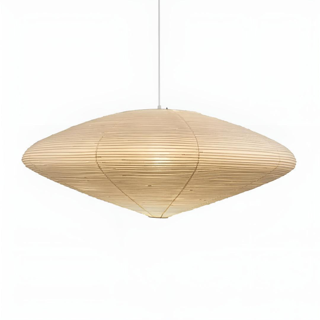 Akari Paper Pendant Light with Modern Disc Shade Design
