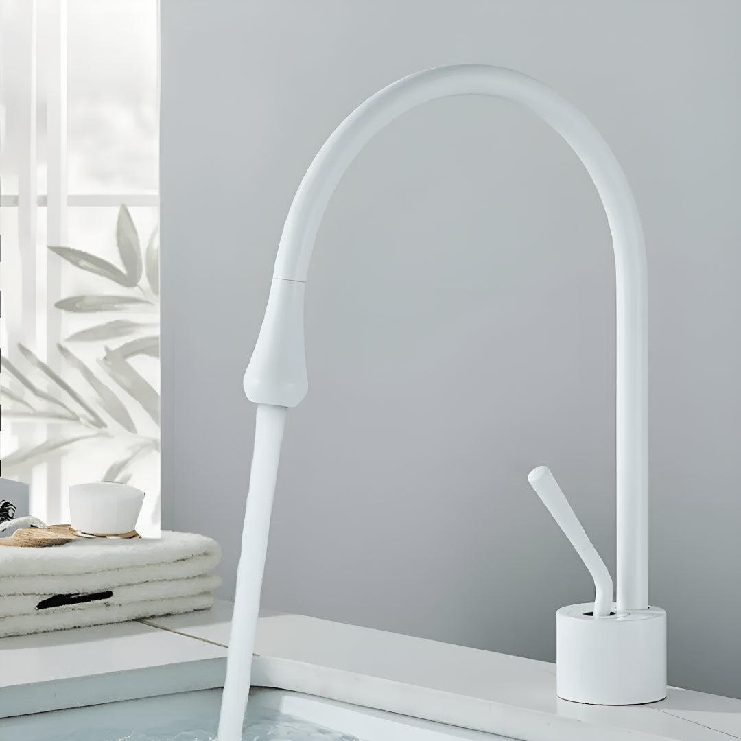 Bathroom Mixer Tap With Tall Basin Spout