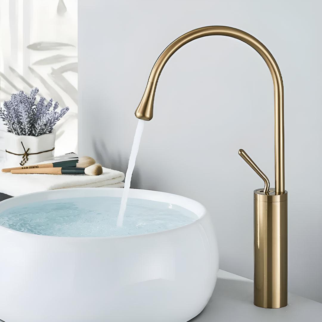 Bathroom Mixer Tap With Tall Basin Spout