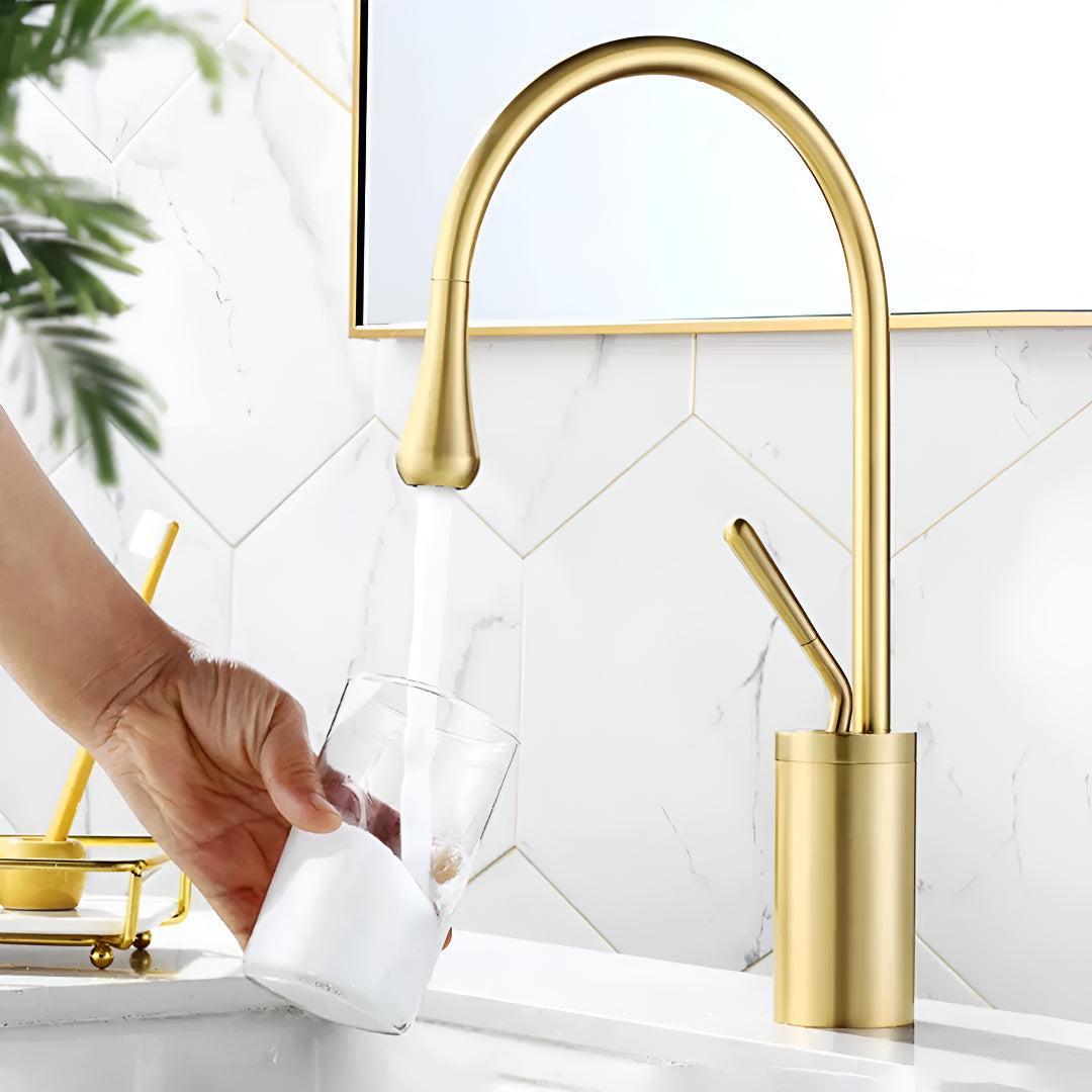 Bathroom Mixer Tap With Tall Basin Spout