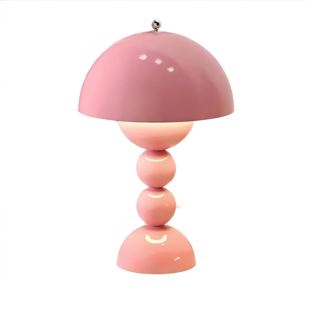Cordless Nordic Table Lamp with Mushroom Design