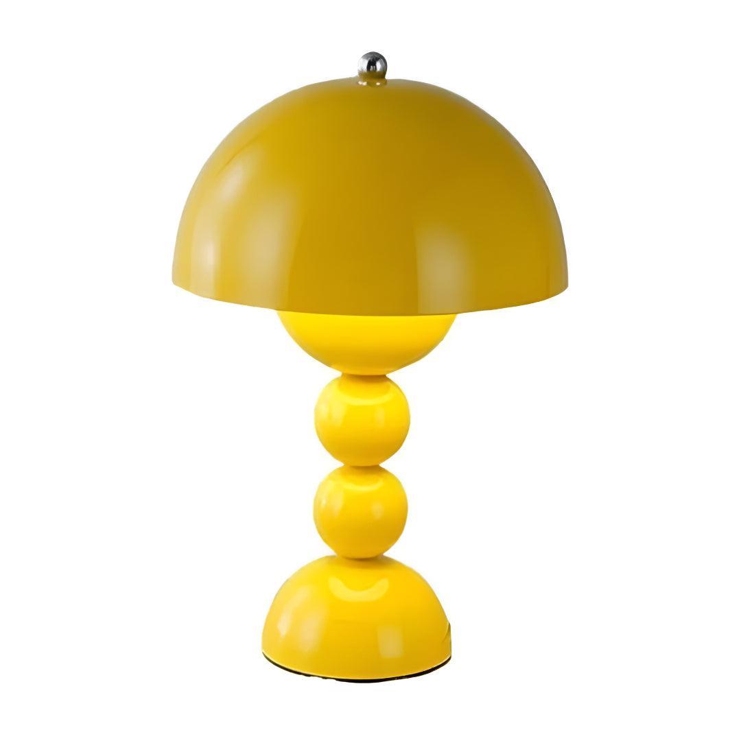 Cordless Nordic Table Lamp with Mushroom Design