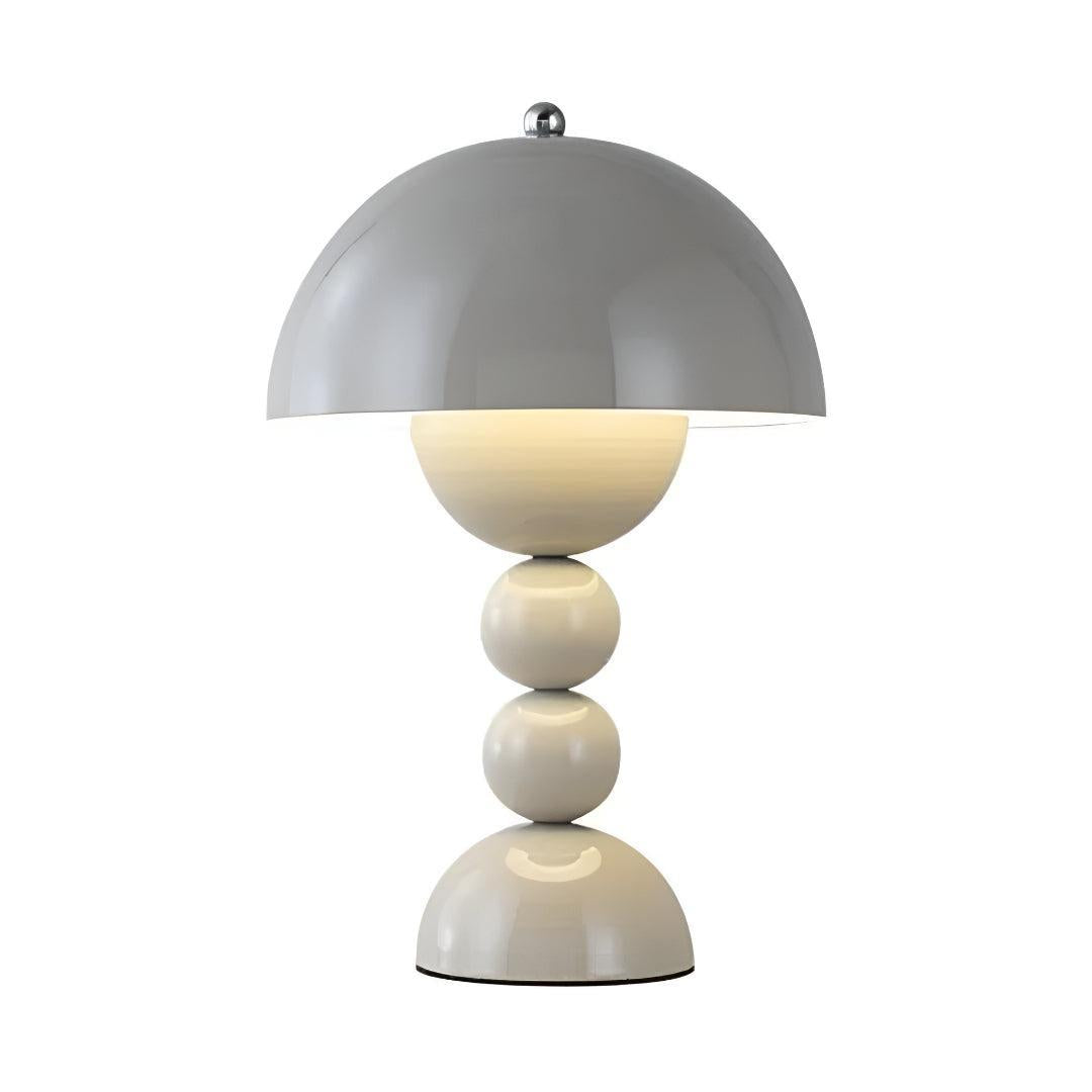 Cordless Nordic Table Lamp with Mushroom Design