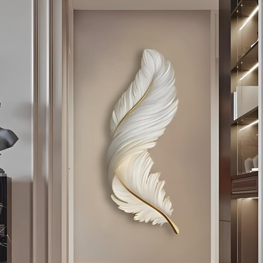 Feather Wall Light For Living Room With Modern Artistic Style
