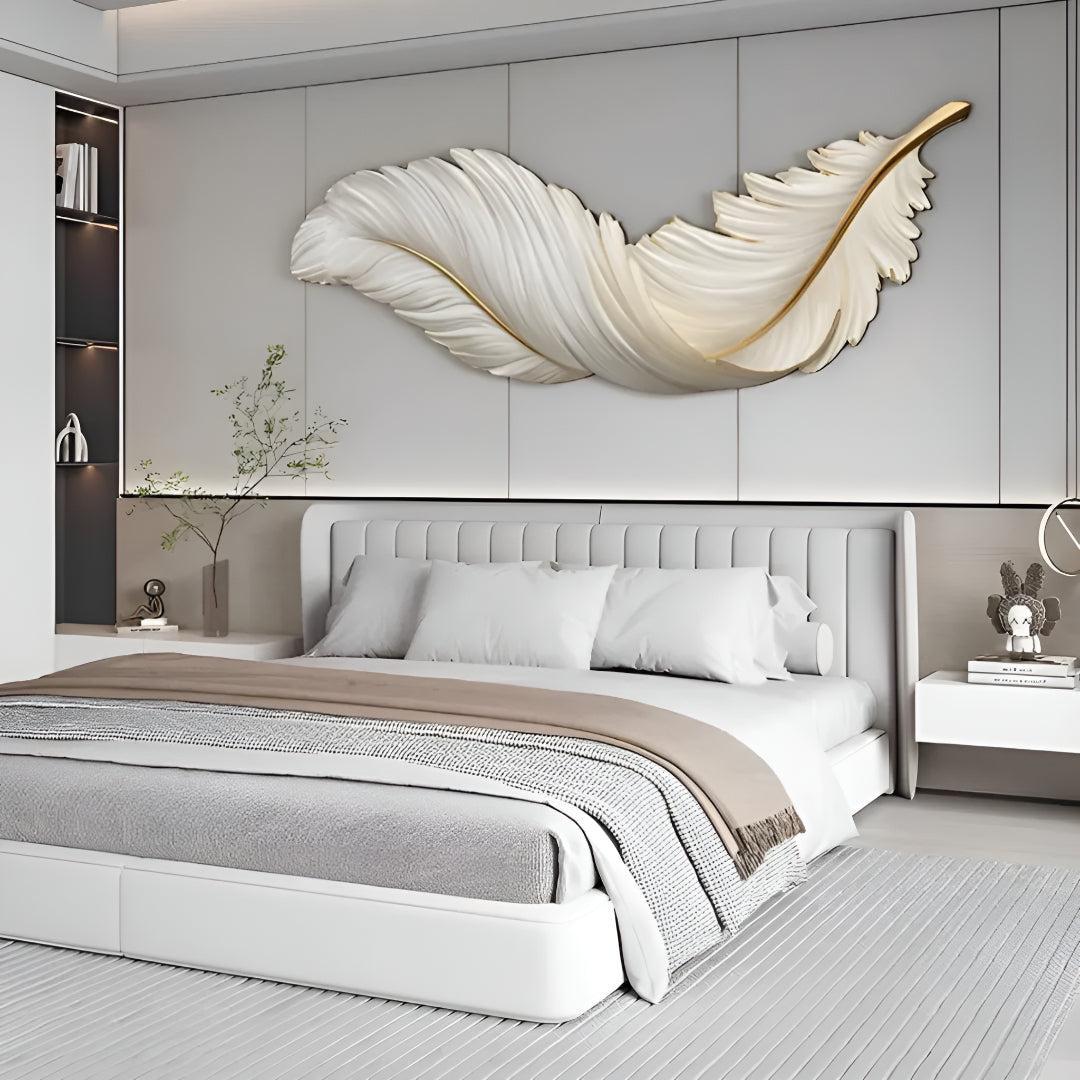 Feather Wall Light For Living Room With Modern Artistic Style
