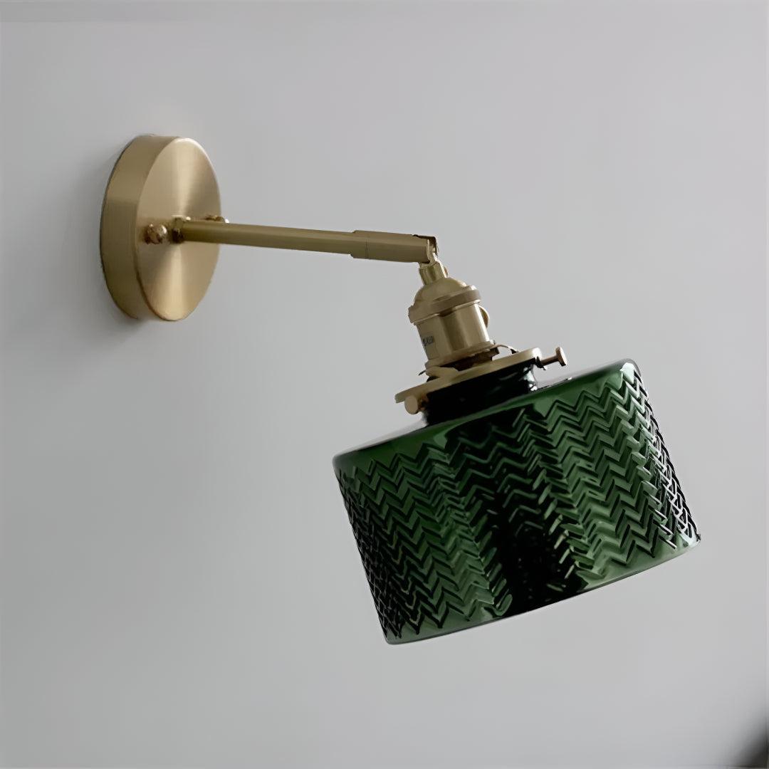 Glass Wall Light with Adjustable Shade