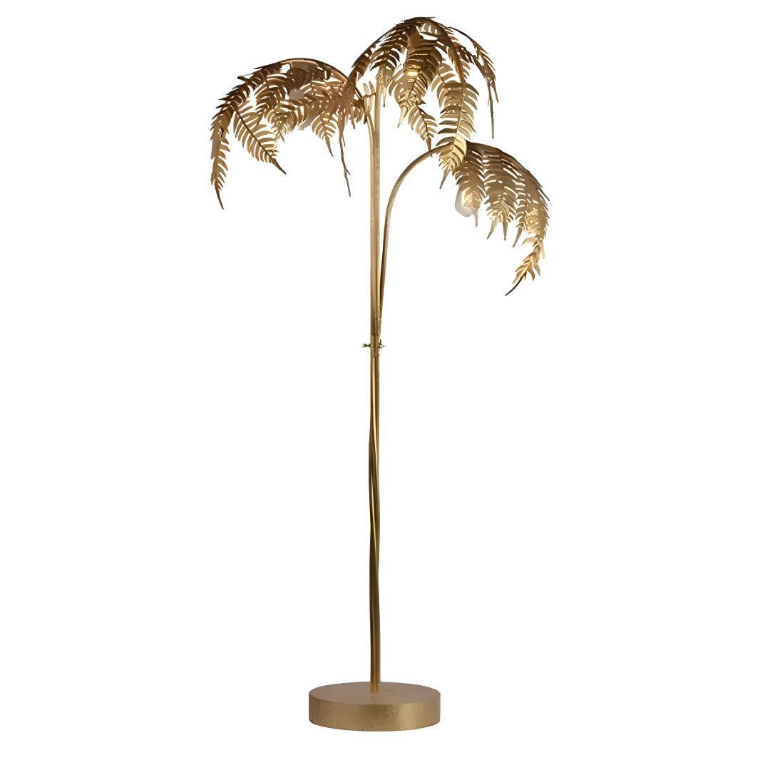 Golden Palm Tree Floor Lamp For Modern Home Interior