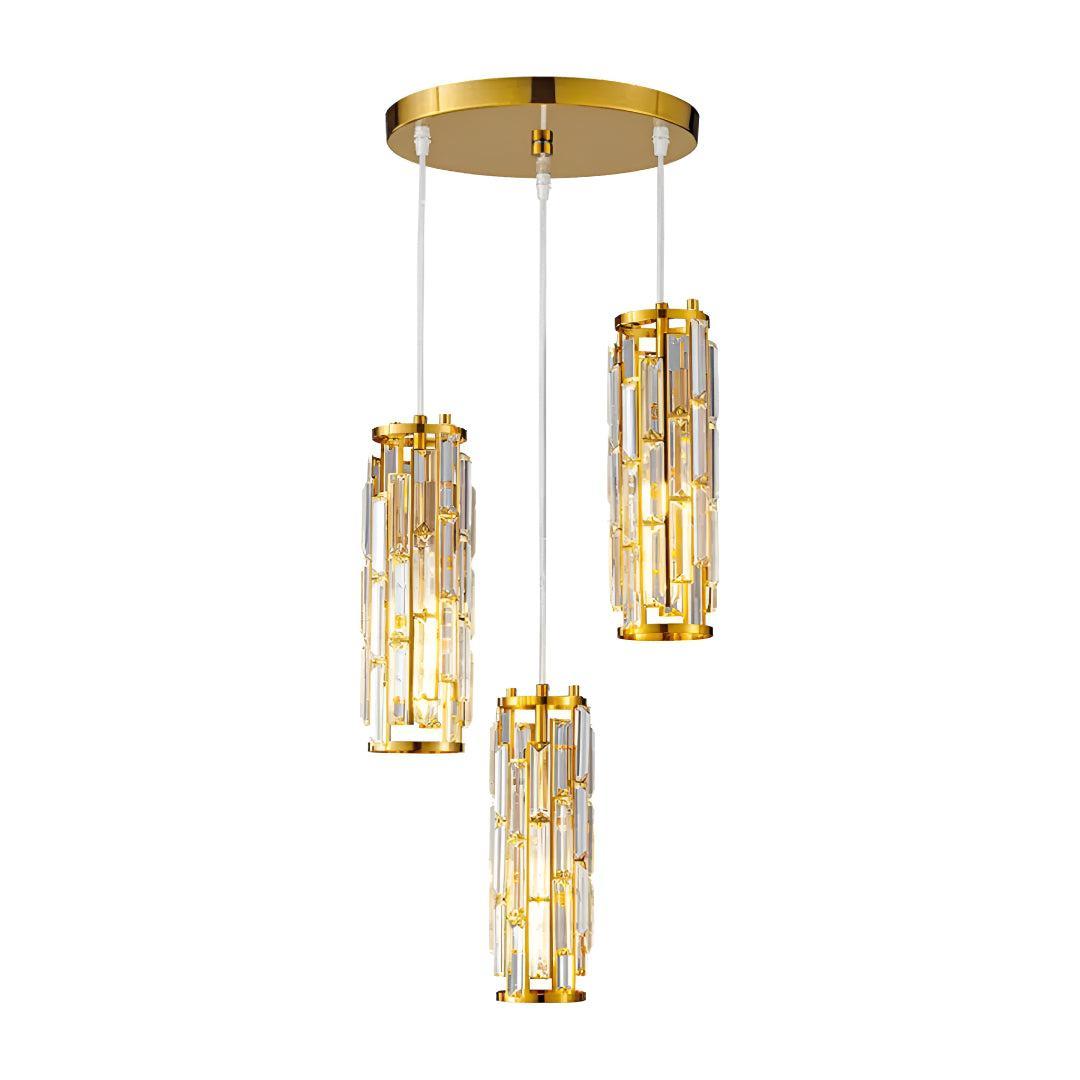 Hanging Pendant Ceiling Lights for Kitchen with Crystal Glass Design