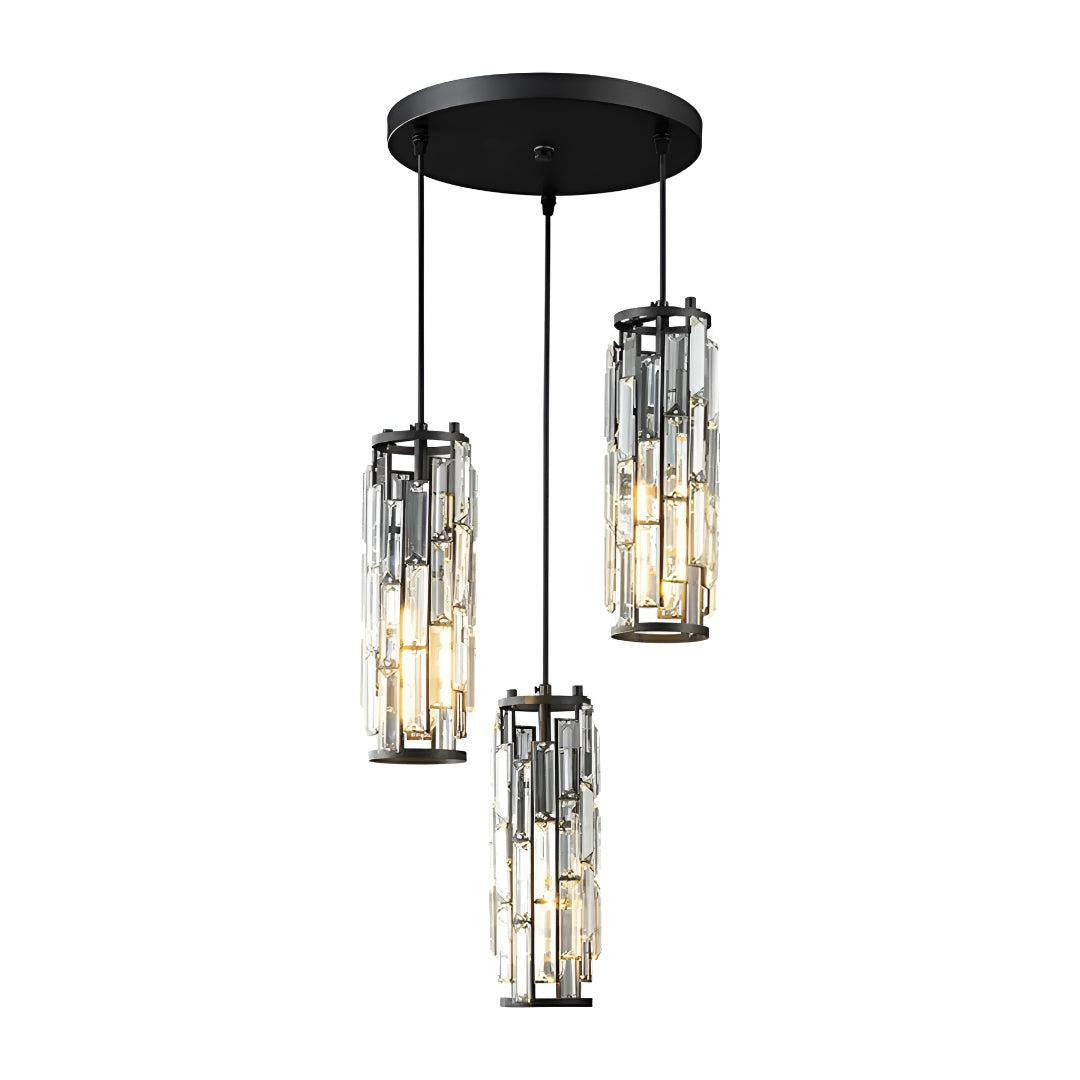 Hanging Pendant Ceiling Lights for Kitchen with Crystal Glass Design