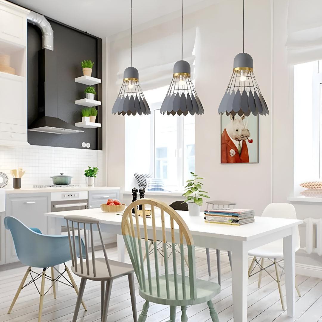 Metal Flower Ceiling Light For Kitchen Pendant Lighting