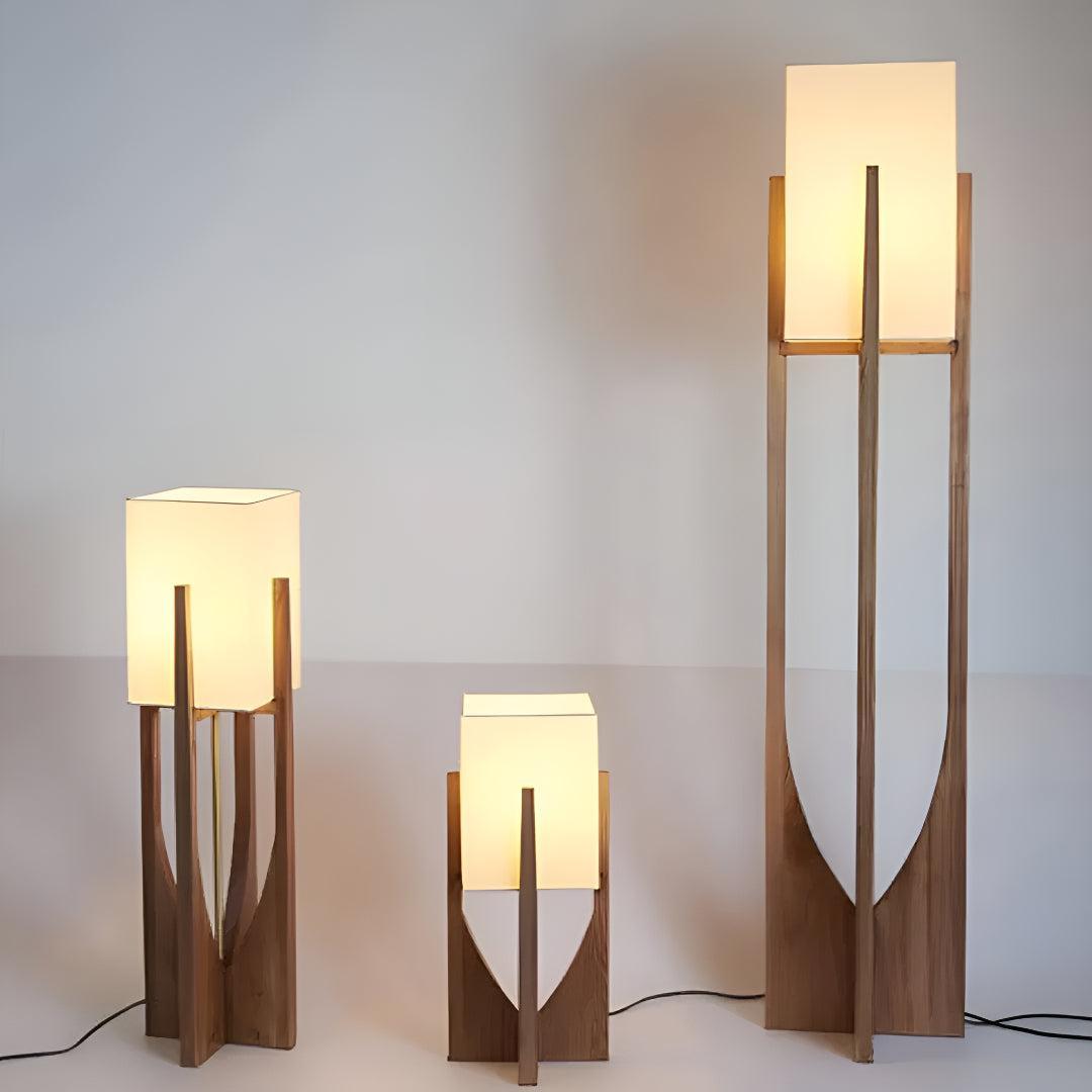 Minimalist Japanese Rustic Style Standing Lamp for Home Lighting