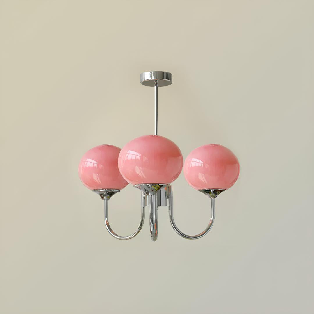 Modern Chandelier with Globe Shades