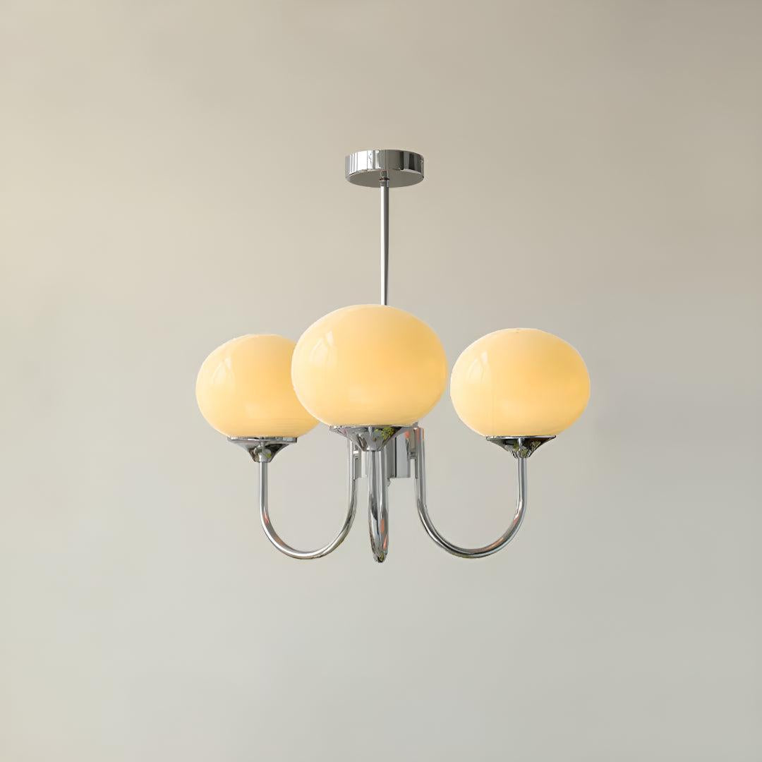 Modern Chandelier with Globe Shades