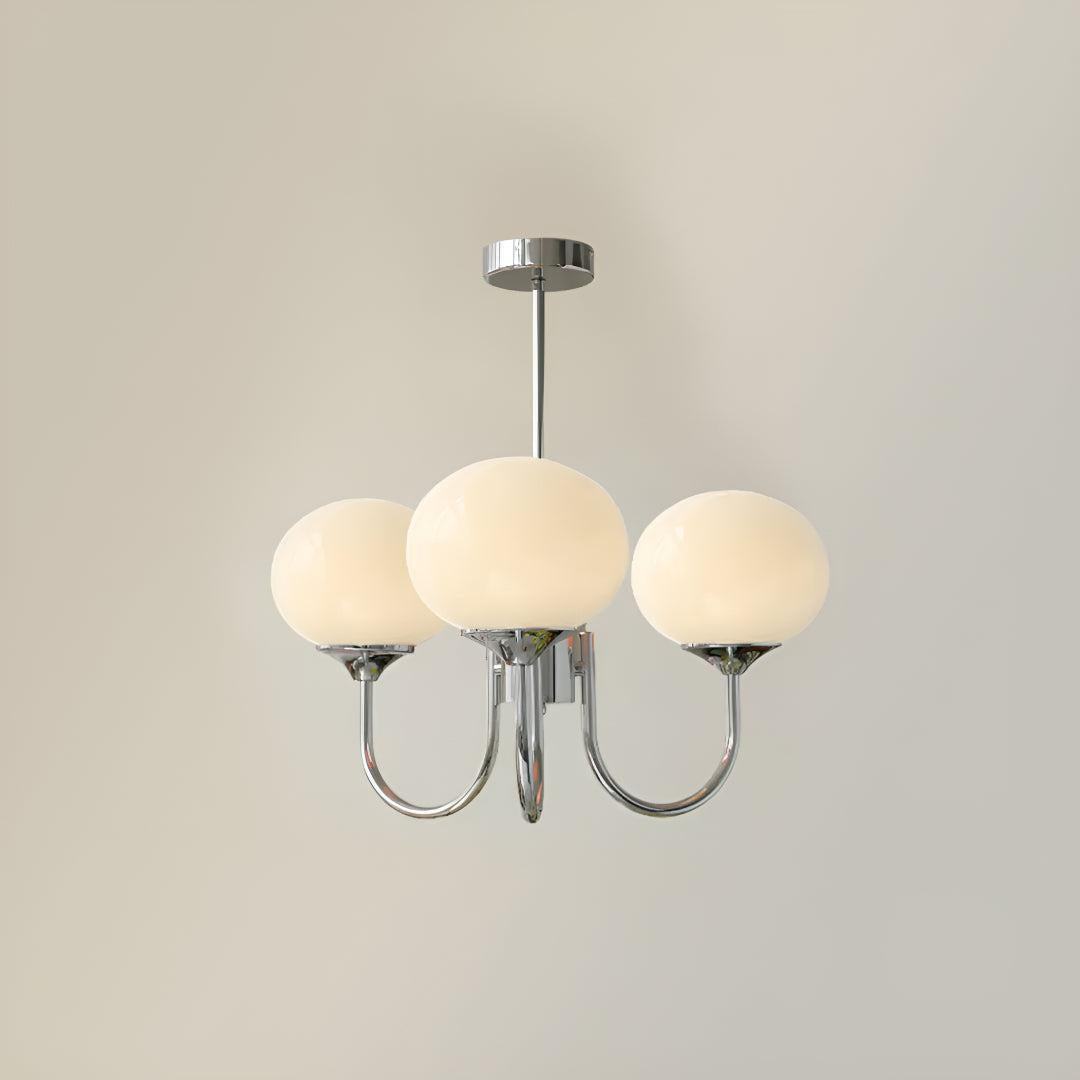 Modern Chandelier with Globe Shades