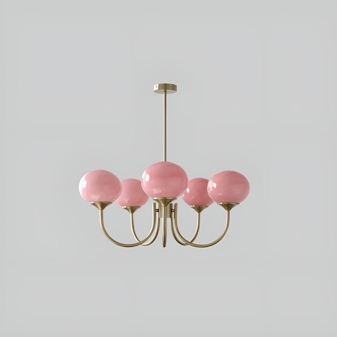Modern Chandelier with Globe Shades