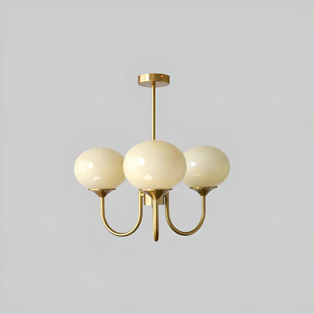 Modern Chandelier with Globe Shades