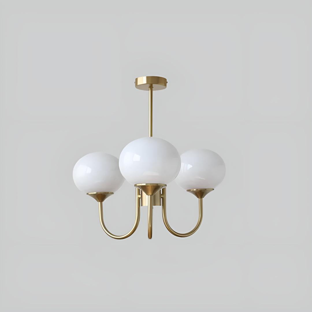 Modern Chandelier with Globe Shades