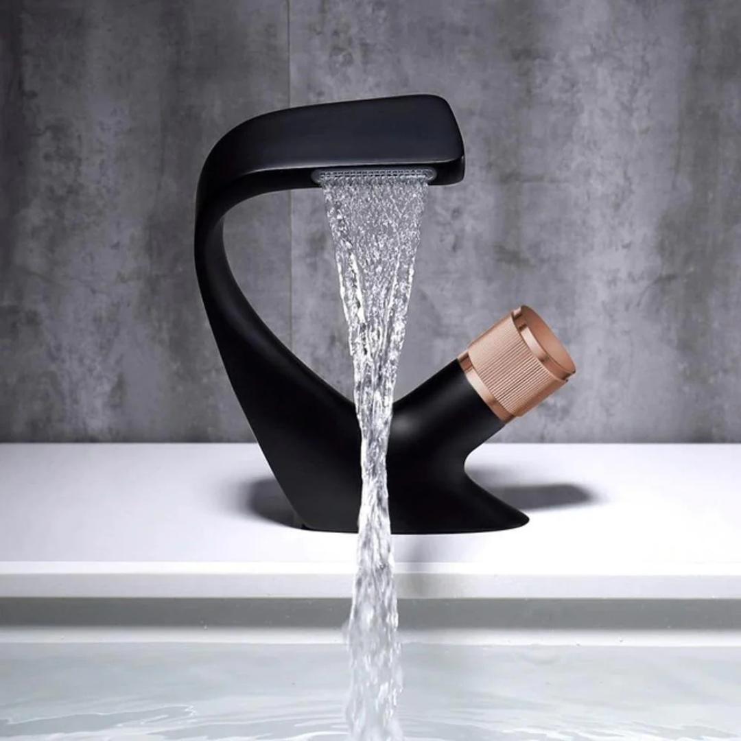 Modern Home Bathroom Mixer Tap With Waterfall Spout