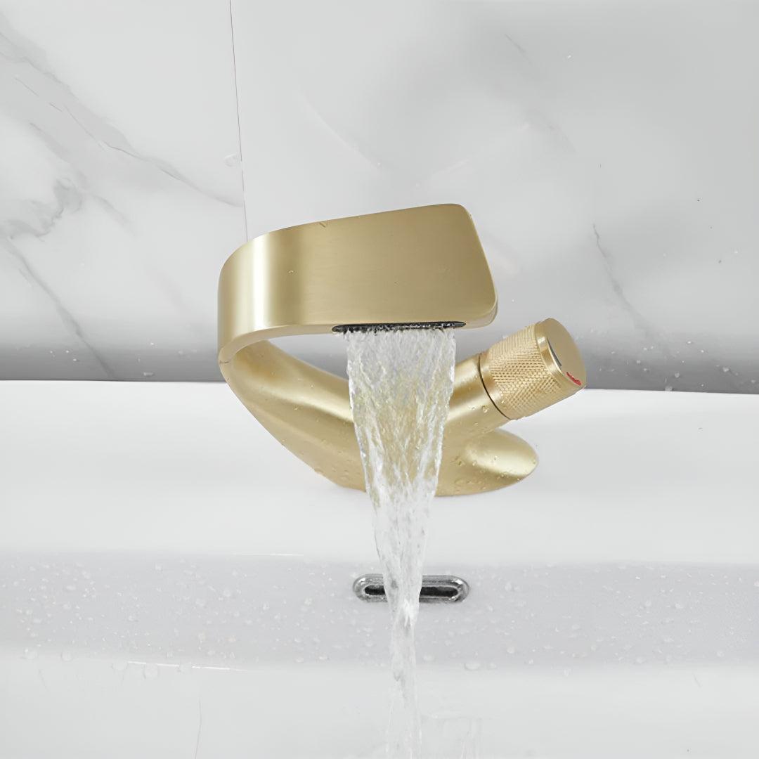 Modern Home Bathroom Mixer Tap With Waterfall Spout