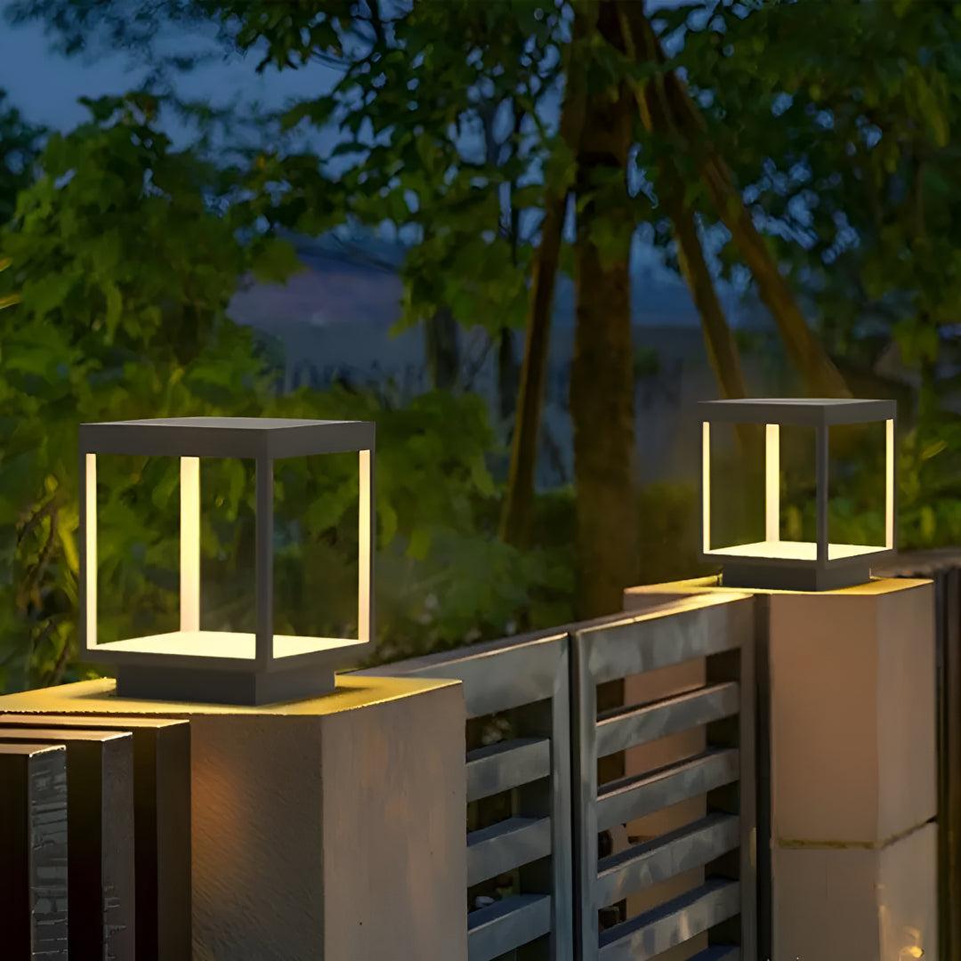 Modern LED Solar Garden Post Light