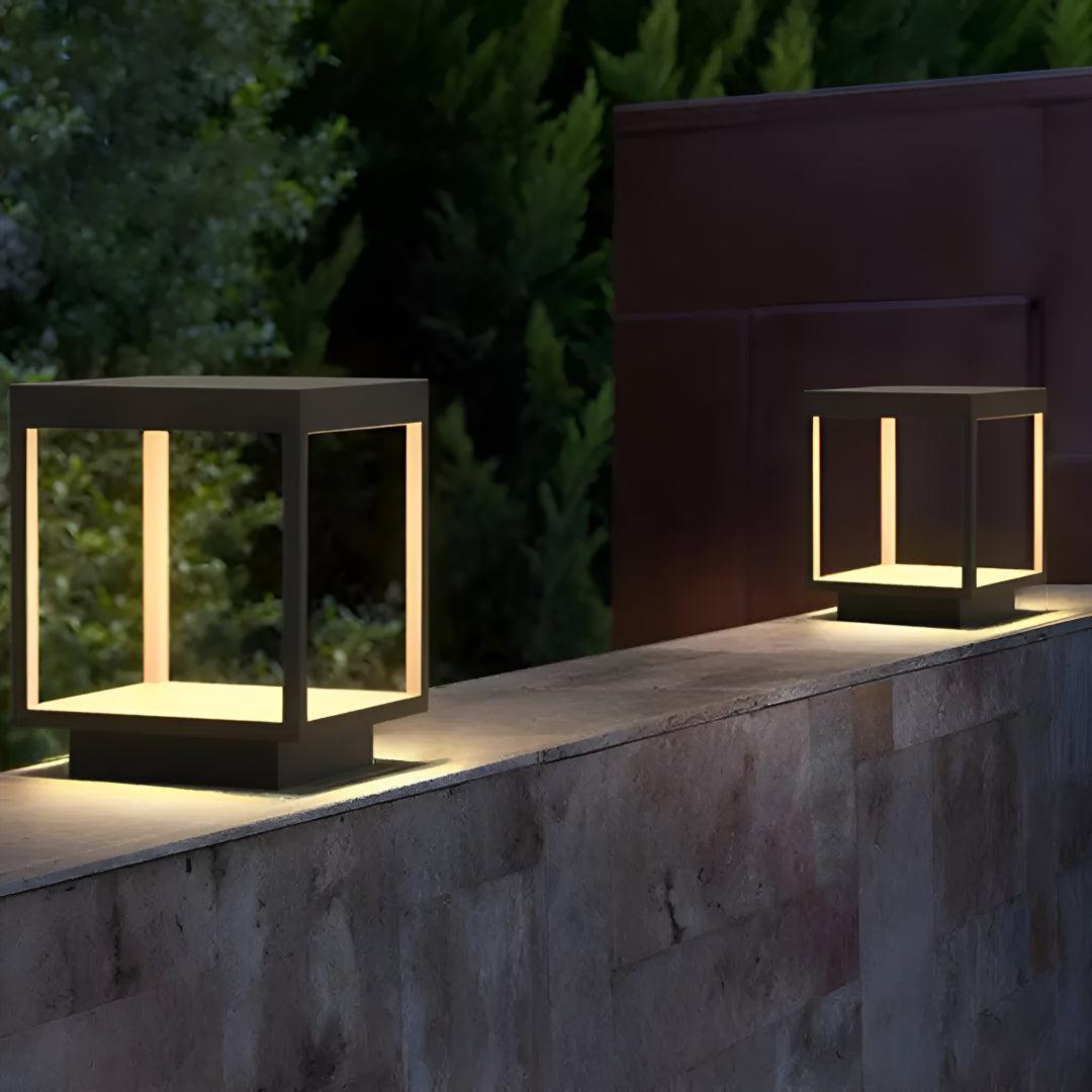 Modern LED Solar Garden Post Light