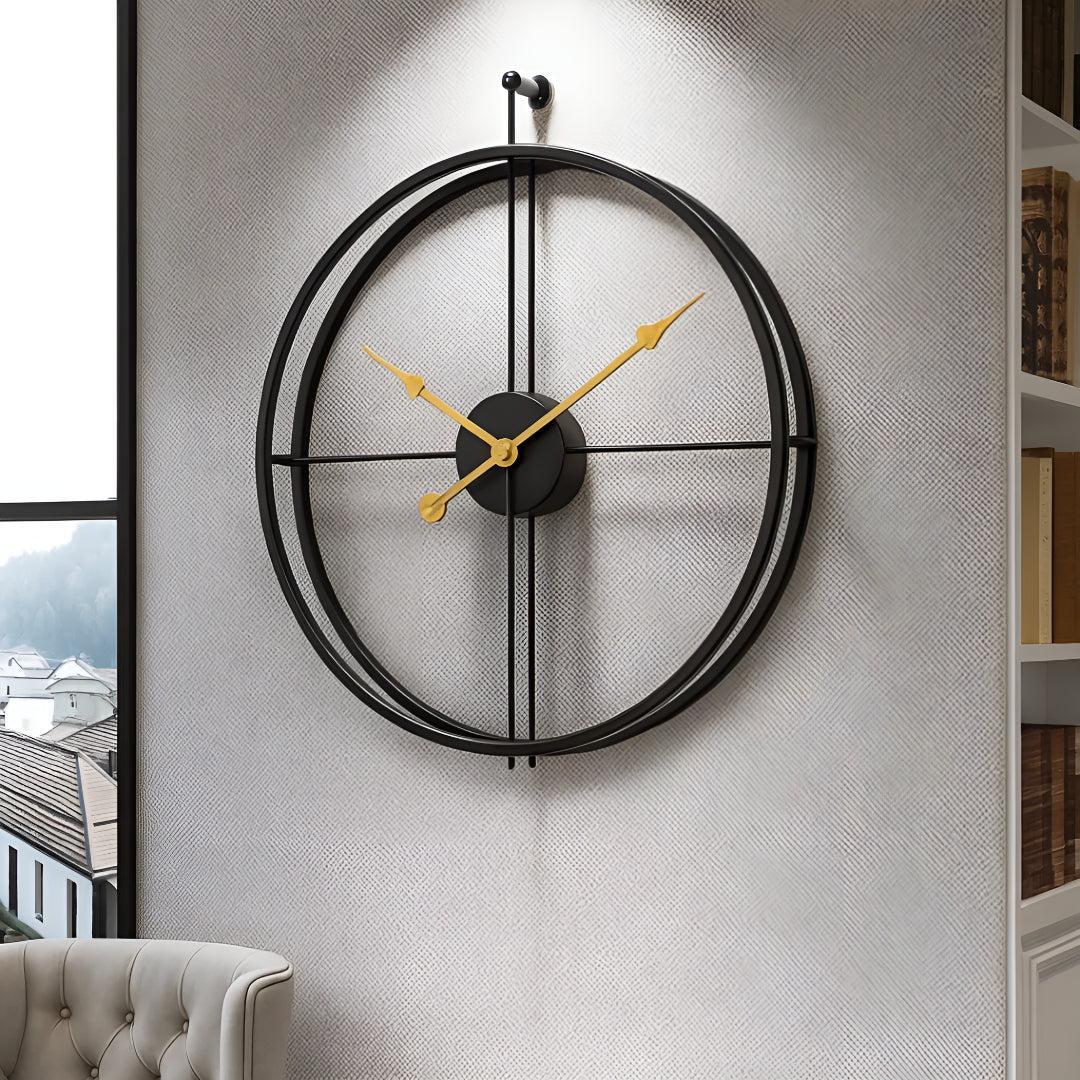 Modern Large Wall Clock with Minimalistic Silent Design