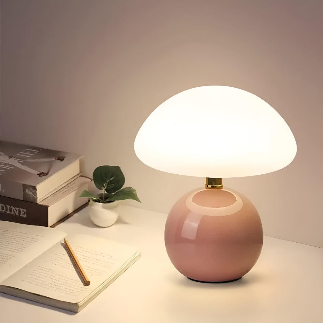 Mushroom Table Lamp with LED Ambient Light