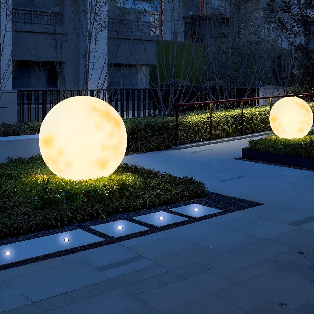 Outdoor Garden Lights with USB Rechargeable Moon Design