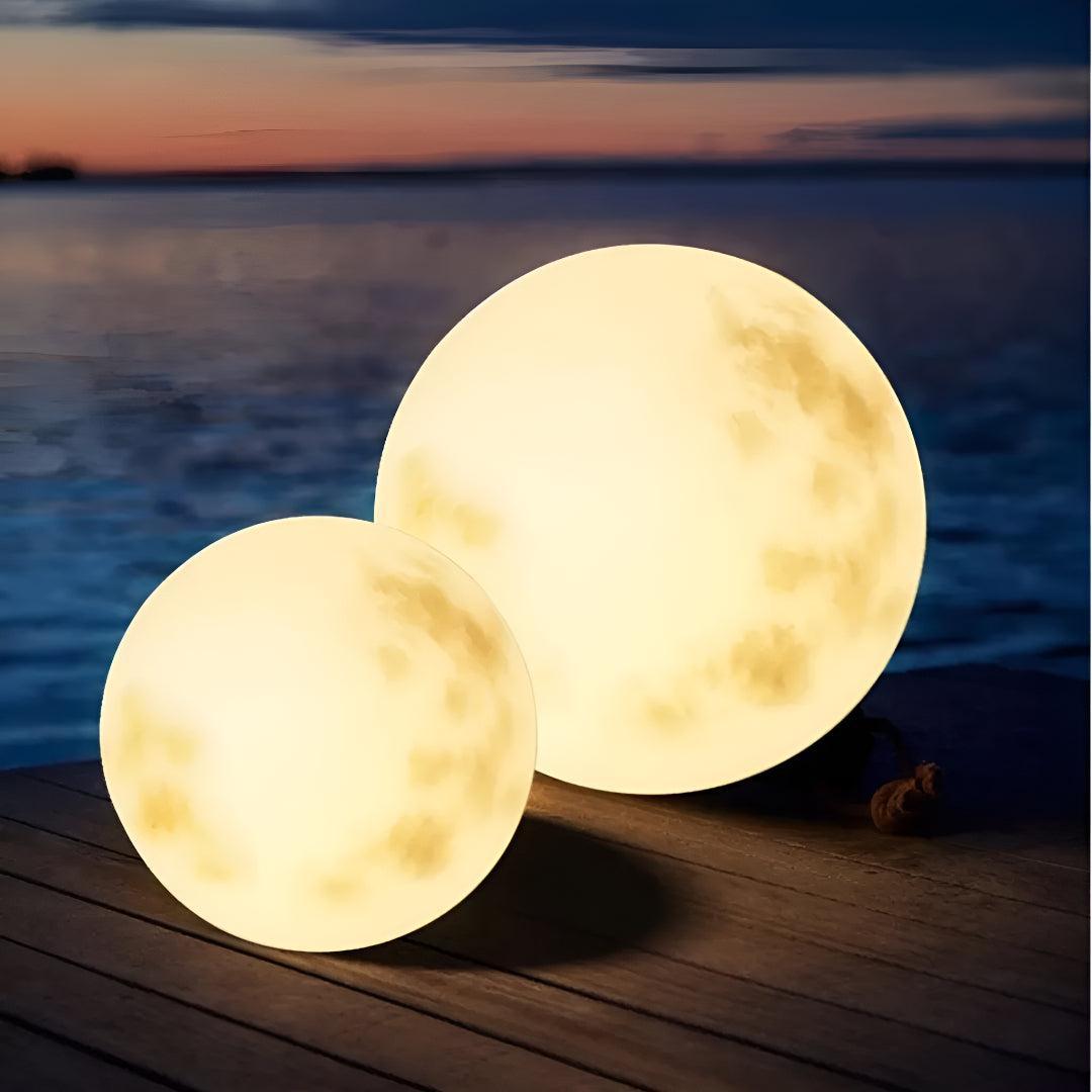Outdoor Garden Lights with USB Rechargeable Moon Design