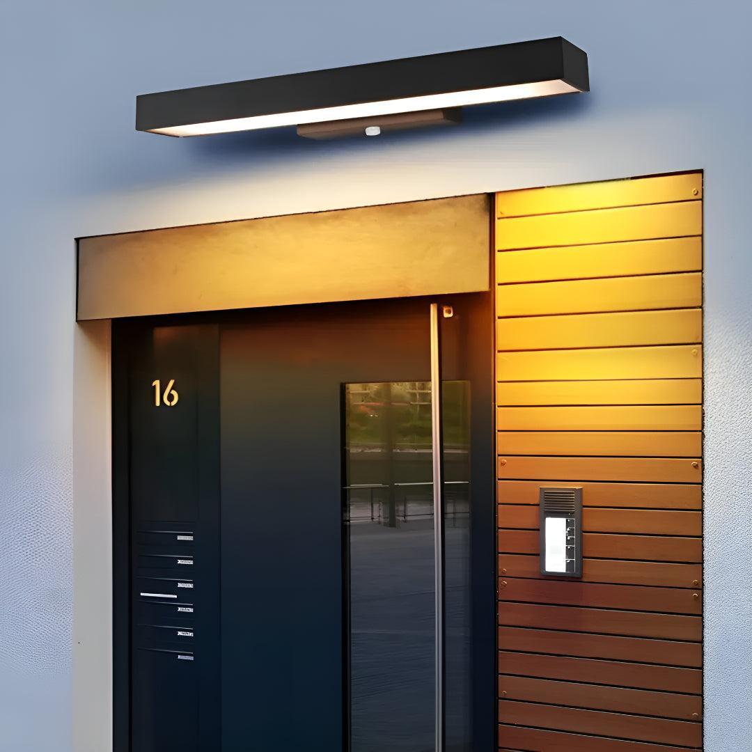 Outdoor Wall Light With Modern Motion Sensor Design For Entrances And Gardens