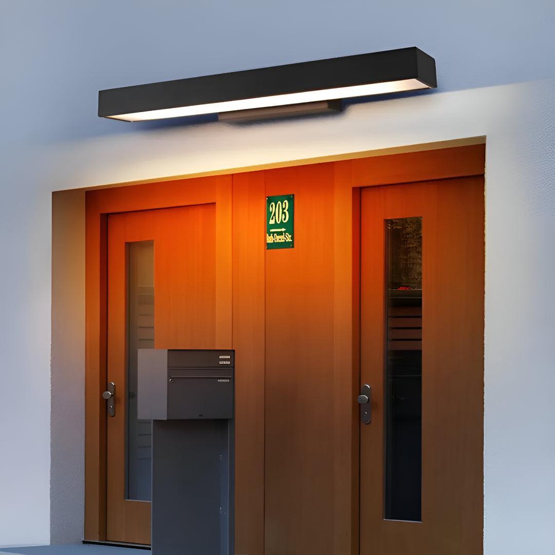 Outdoor Wall Light With Modern Motion Sensor Design For Entrances And Gardens
