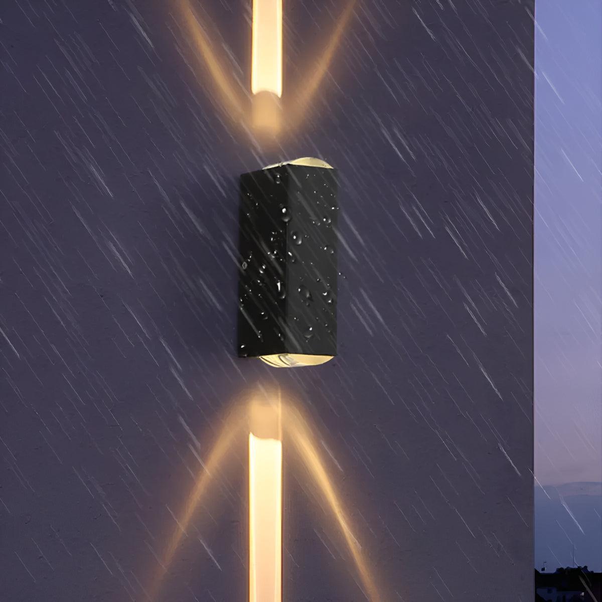 Outdoor Wall Light with Up Down Spotlight Lighting