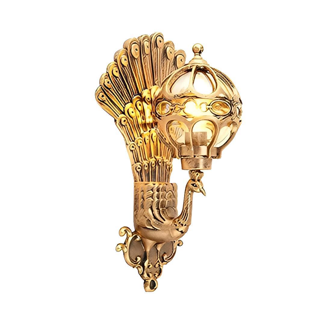 Retro Peacock Exterior Wall Lamp for Outdoor Wall Lighting