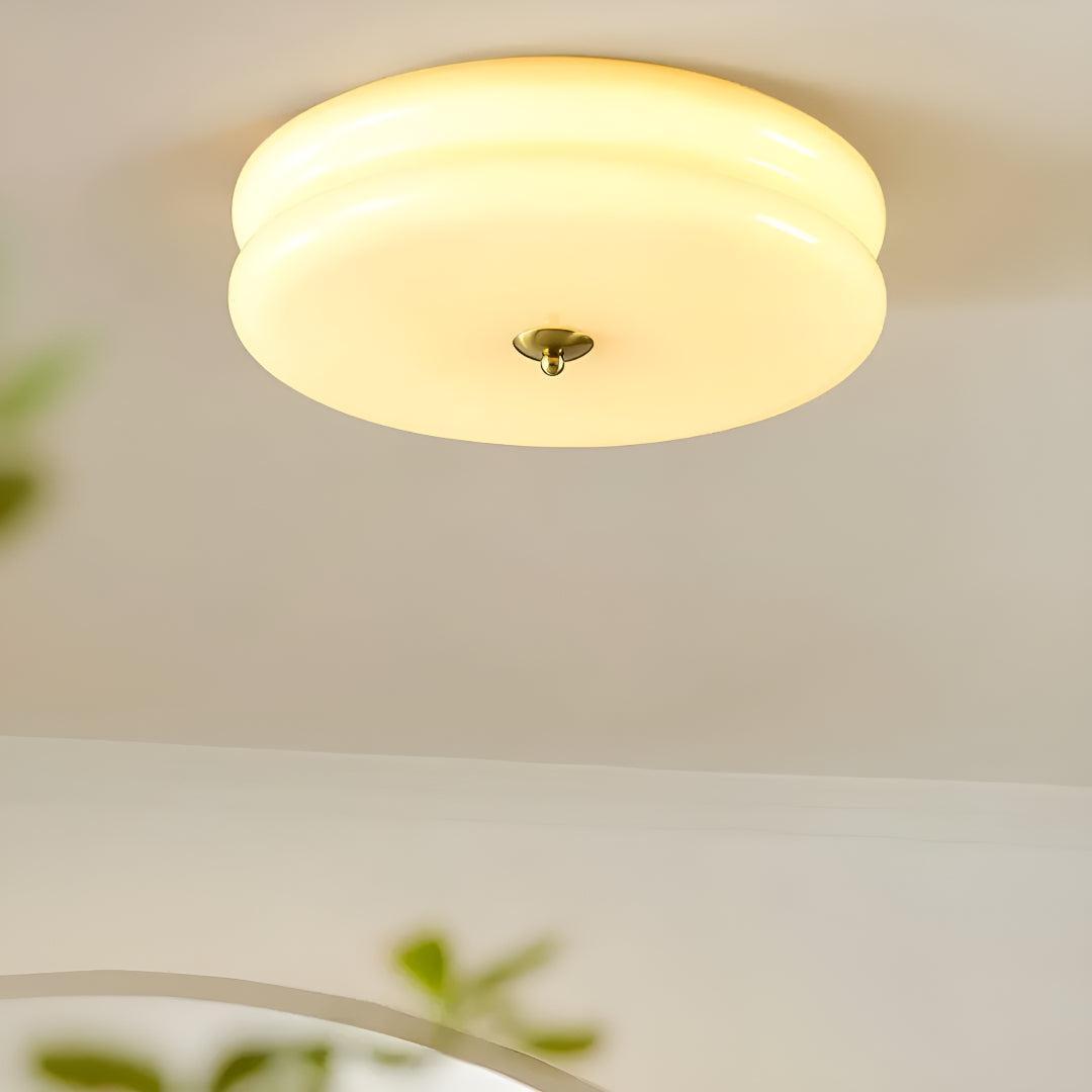 Vintage Art Deco Flush Ceiling Light