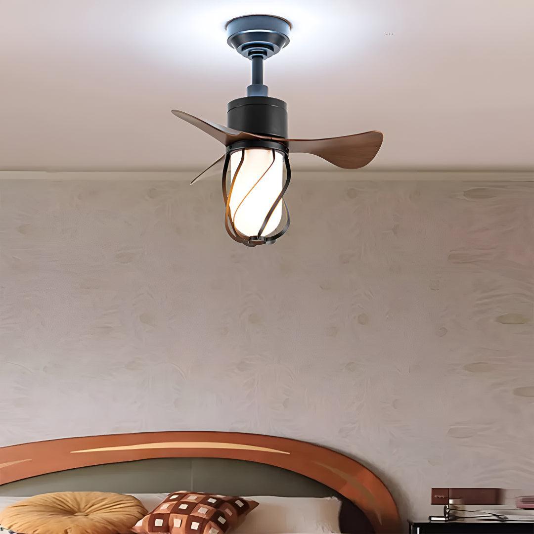 Vintage Ceiling Fan Light with Remote Control